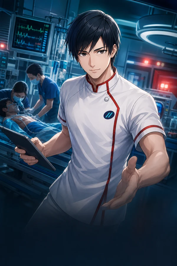 Adrián, personaje de Guardia Clínica, en un hospital de ficción